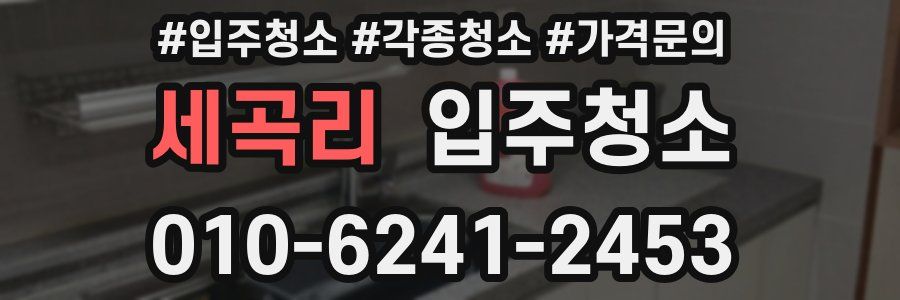 세곡리 이사청소