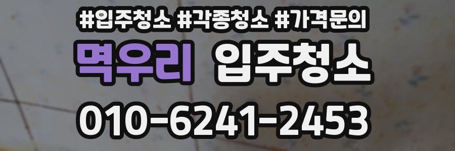 멱우리 이사청소