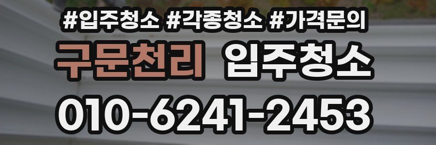 구문천리 이사청소