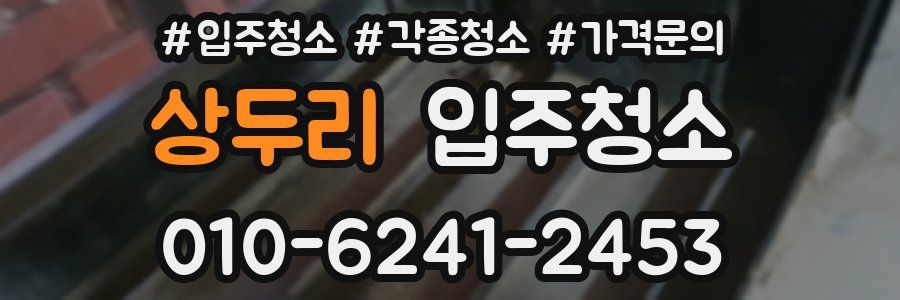 상두리 이사청소