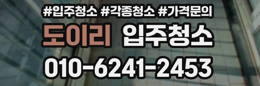 도이리 이사청소