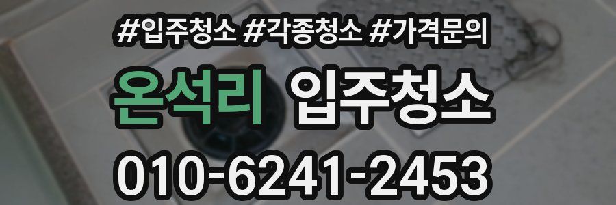 온석리 이사청소