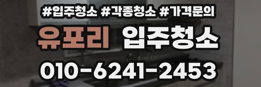 유포리 이사청소