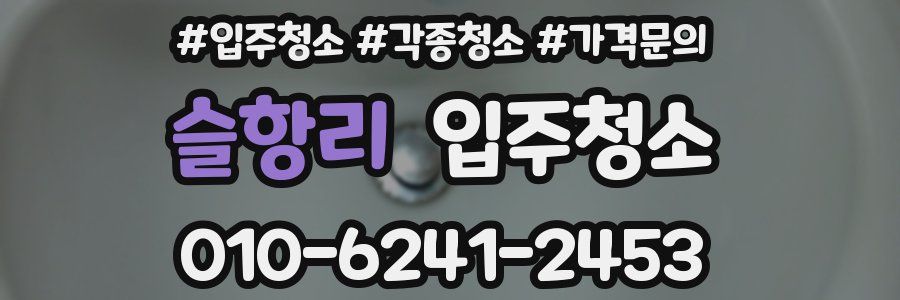 슬항리 이사청소