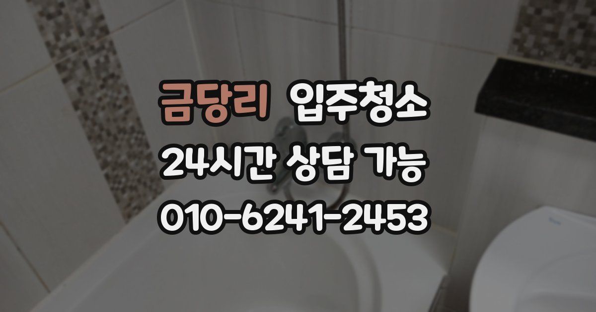 금당리 입주청소