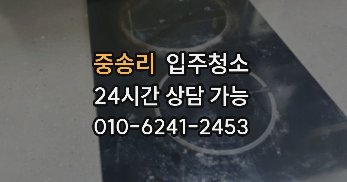 중송리 입주청소