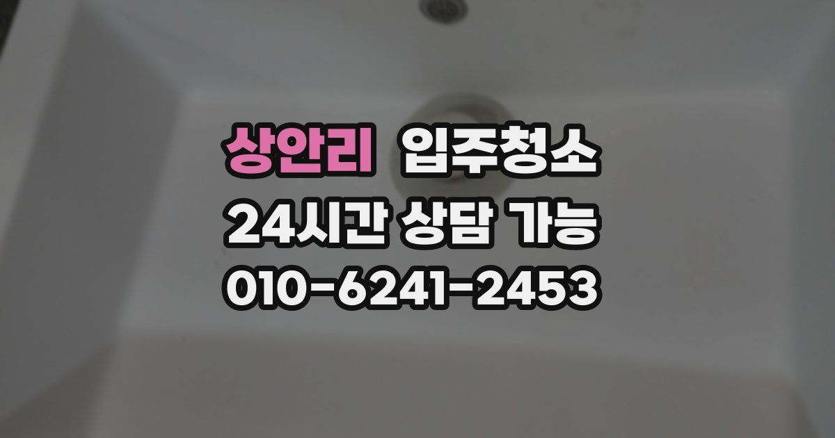 상안리 입주청소