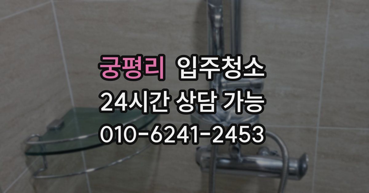 궁평리 입주청소