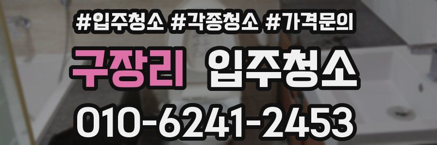 구장리 이사청소