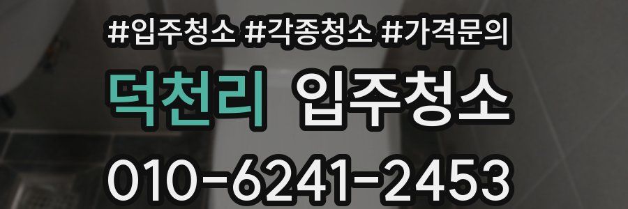 덕천리 이사청소