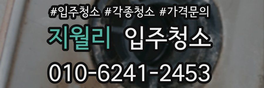 지월리 이사청소