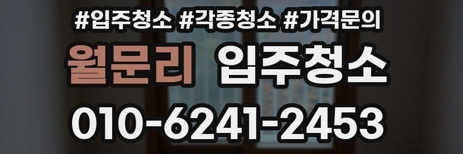 월문리 이사청소