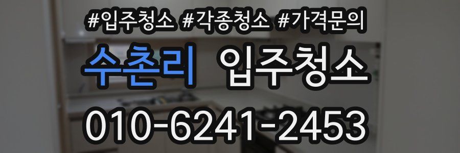 수촌리 이사청소