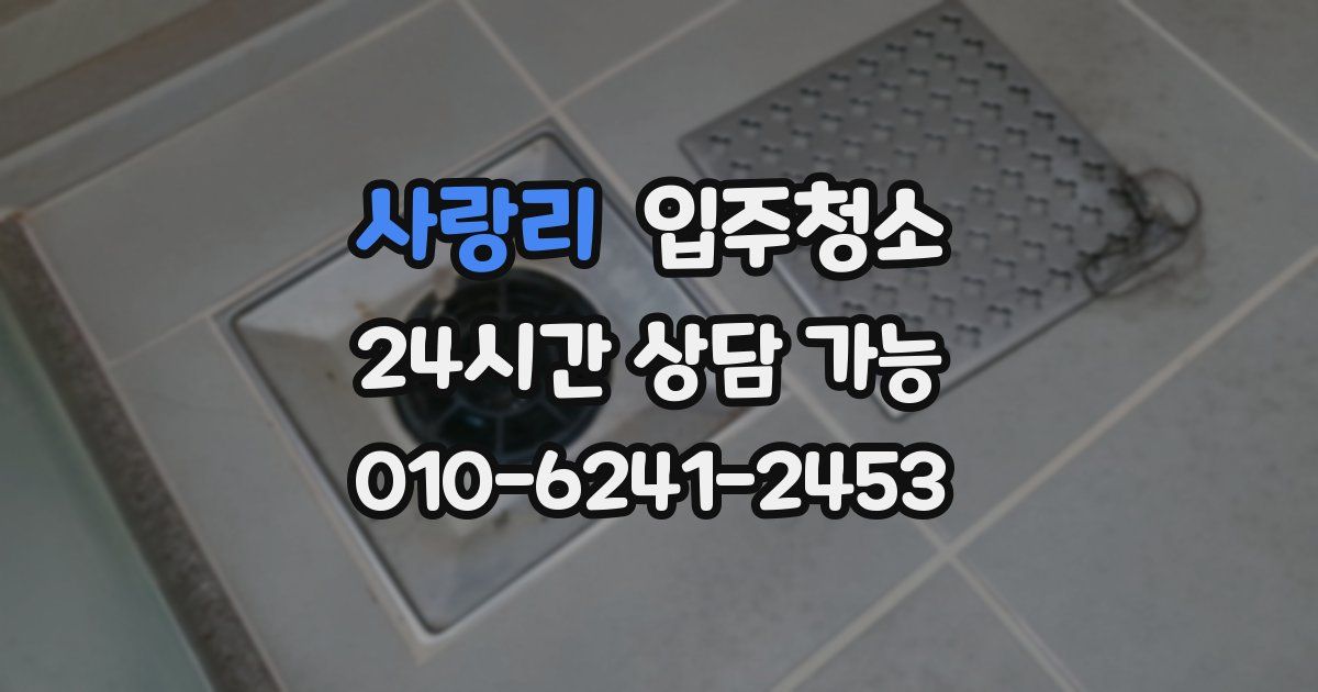 사랑리 입주청소