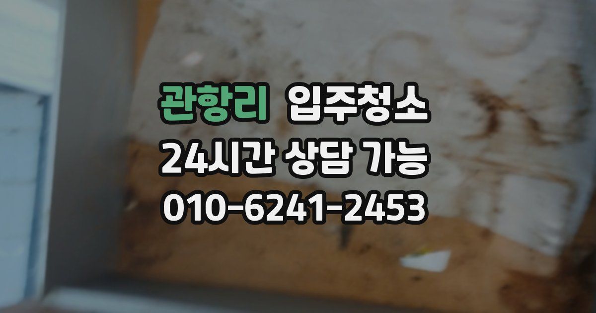 관항리 입주청소