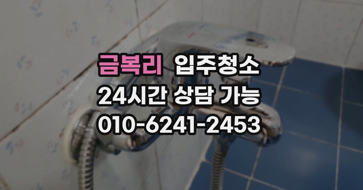 금복리 입주청소