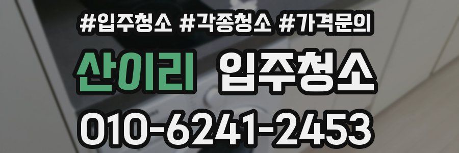 산이리 이사청소