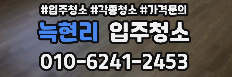 늑현리 이사청소