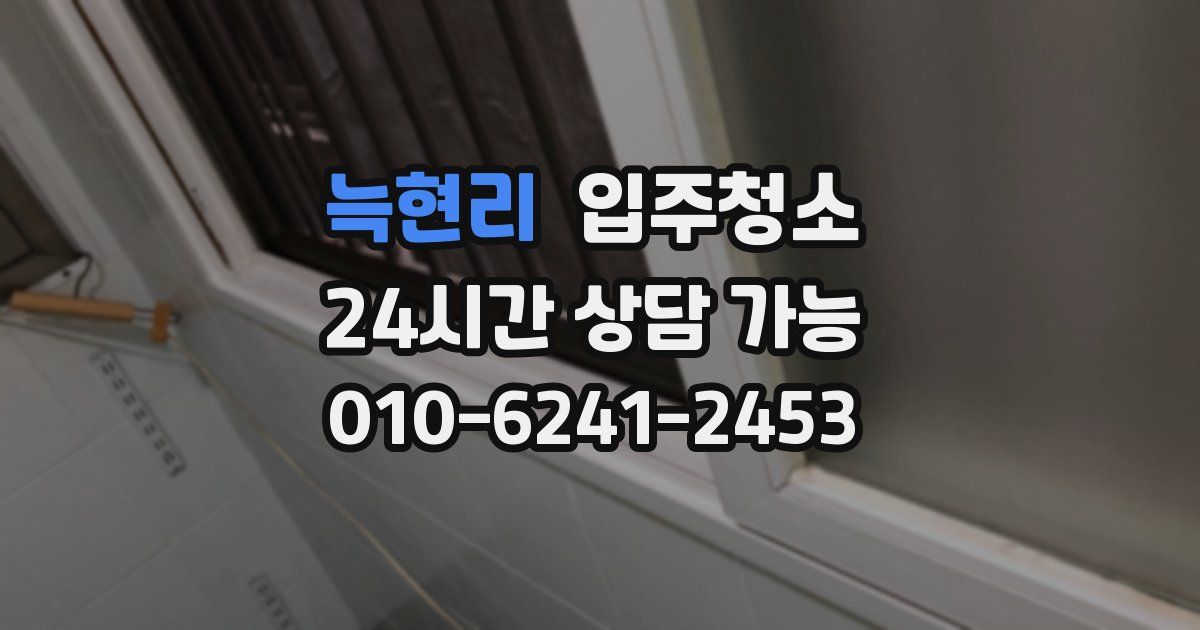 늑현리 입주청소