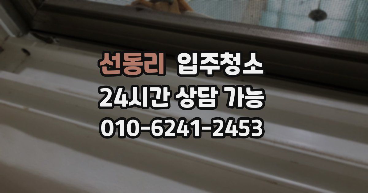 선동리 입주청소