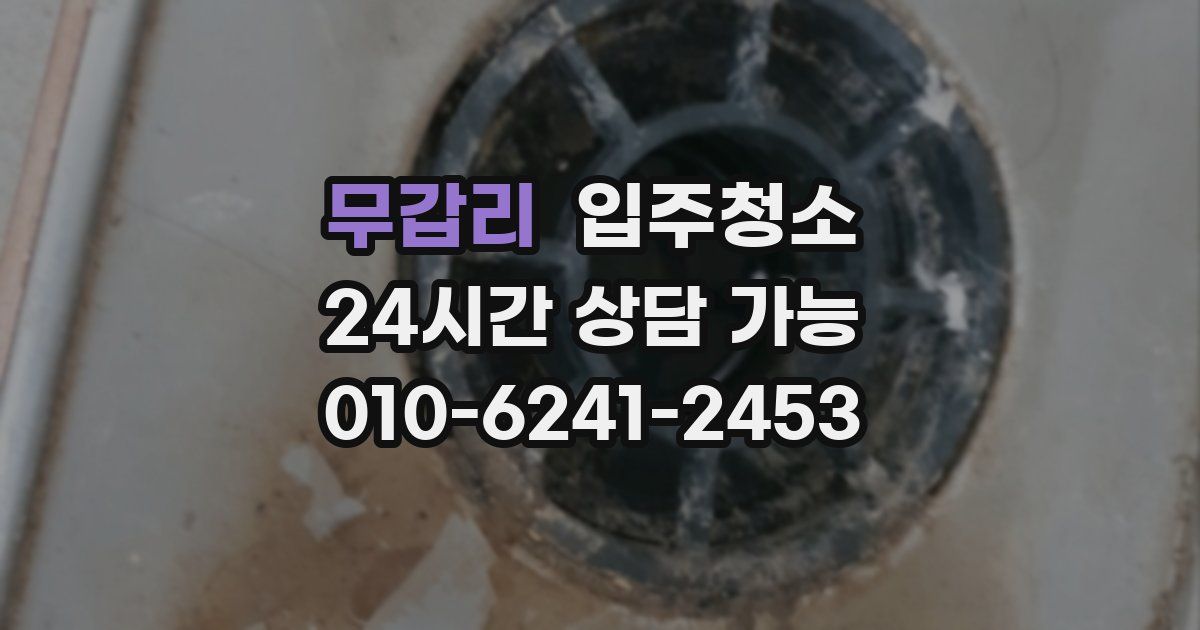 무갑리 입주청소