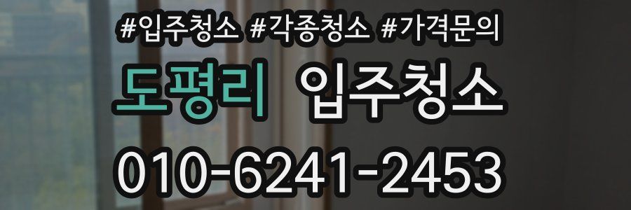 도평리 이사청소