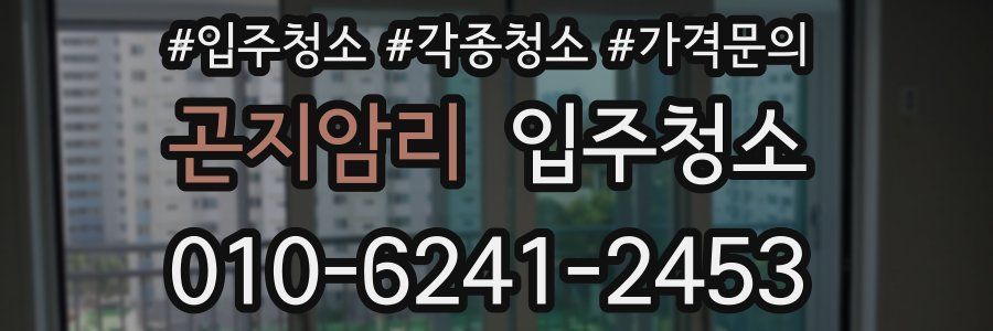 곤지암리 이사청소