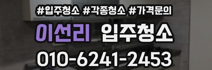 이선리 이사청소