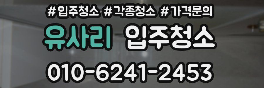 유사리 이사청소