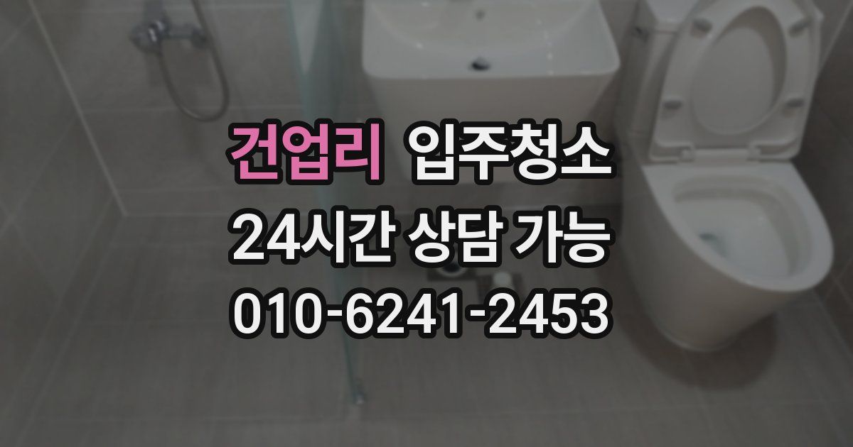 건업리 입주청소