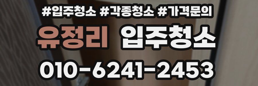 유정리 이사청소