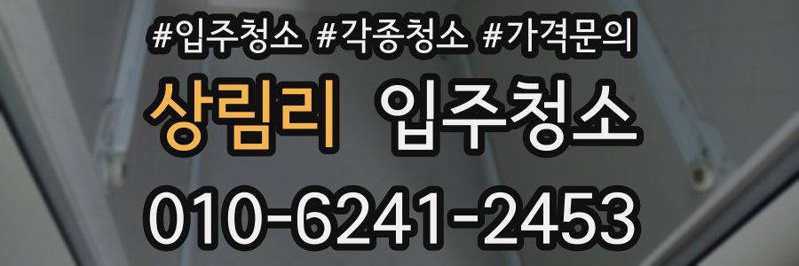 상림리 이사청소