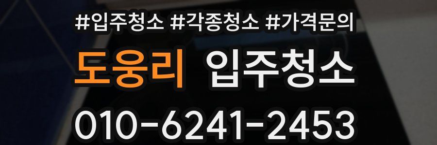 도웅리 이사청소