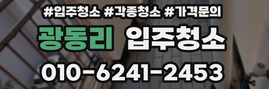 광동리 이사청소