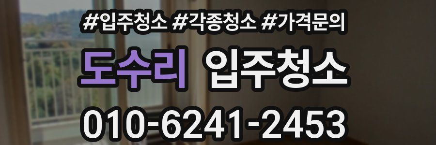 도수리 이사청소