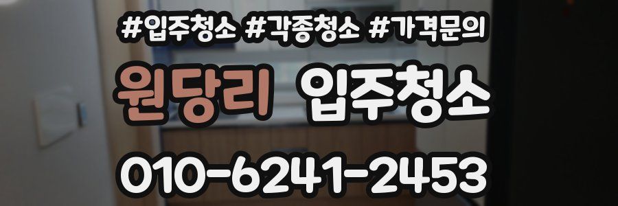 원당리 이사청소