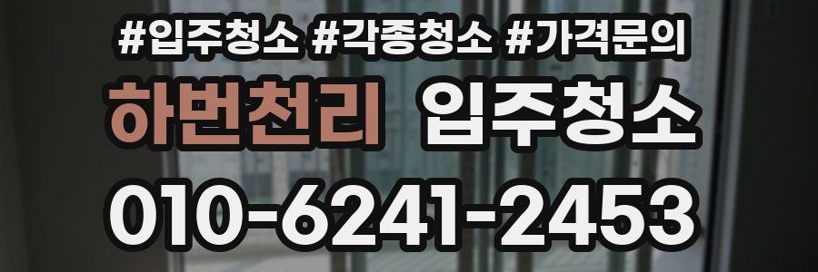 하번천리 이사청소