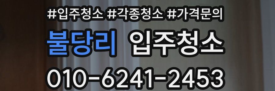 불당리 이사청소