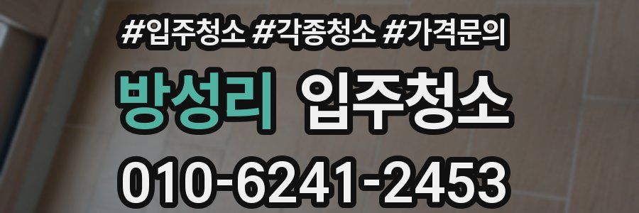 방성리 이사청소