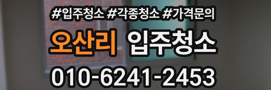 오산리 이사청소