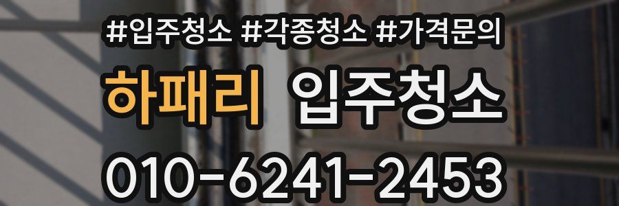 하패리 이사청소