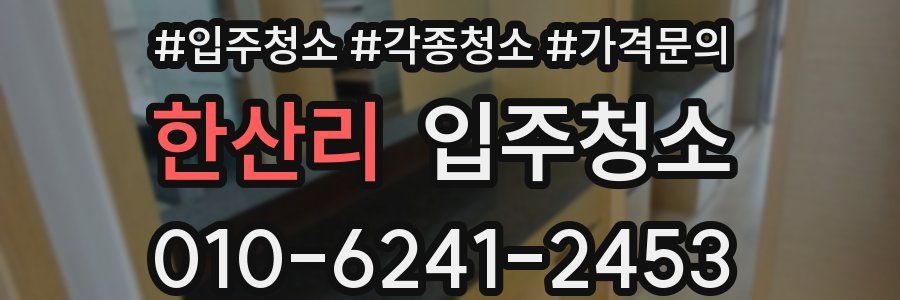 한산리 이사청소