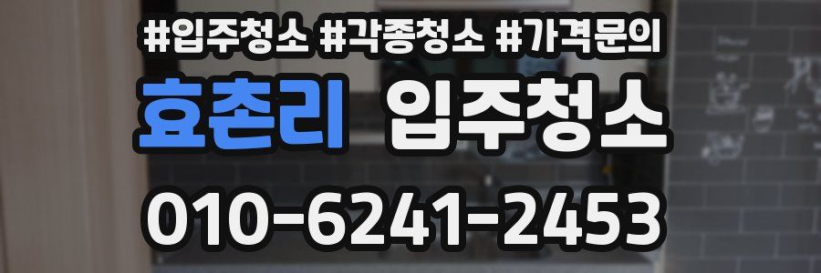 효촌리 이사청소