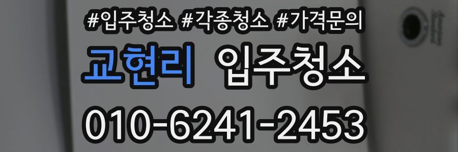 교현리 이사청소