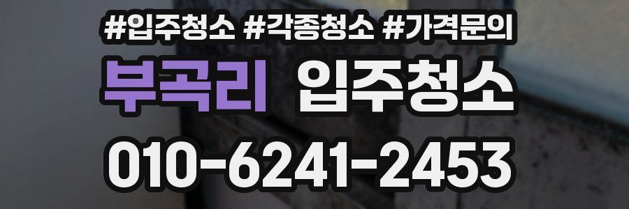 부곡리 이사청소