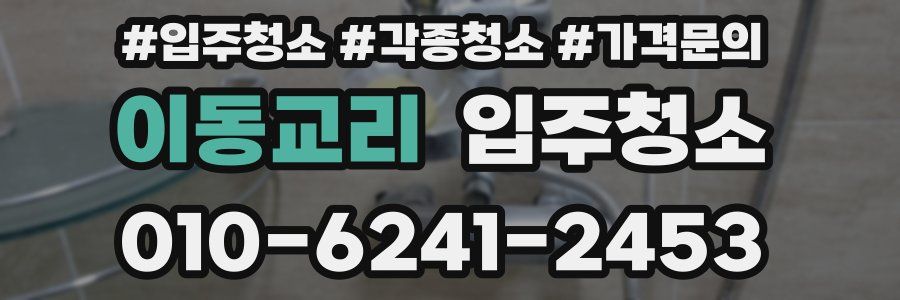 이동교리 이사청소