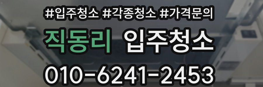 직동리 이사청소