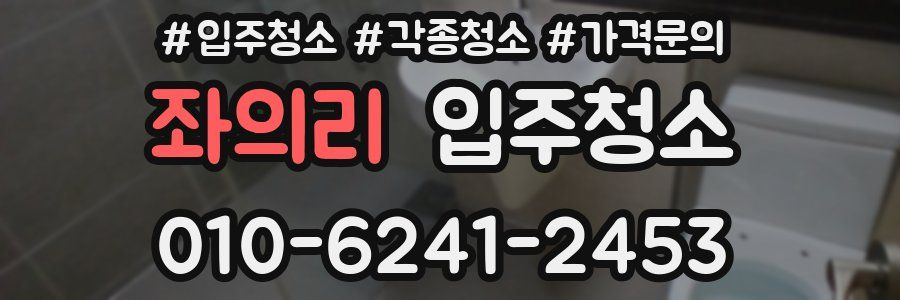 좌의리 이사청소