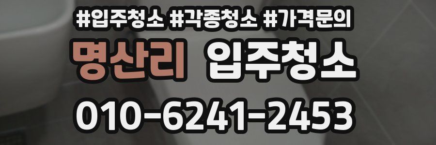 명산리 이사청소