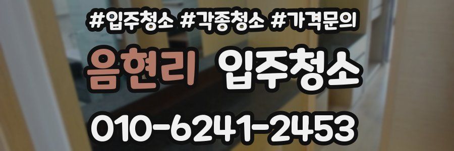 음현리 이사청소